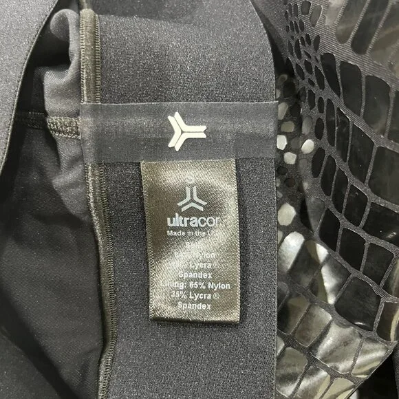 Ultracor Ultra High Crocodile Legging Nero Patent Size Small - Picture 5 of 6